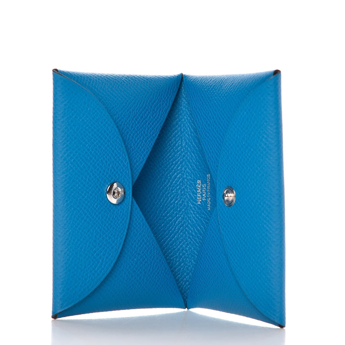Epsom Calvi Card Case Bleu Zanzibar