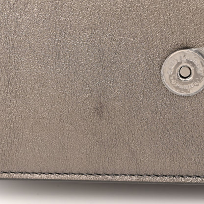 Saint Laurent Metallic Grain De Poudre Kate Monogram Tassel Chain Wallet Silver 12 of 12
