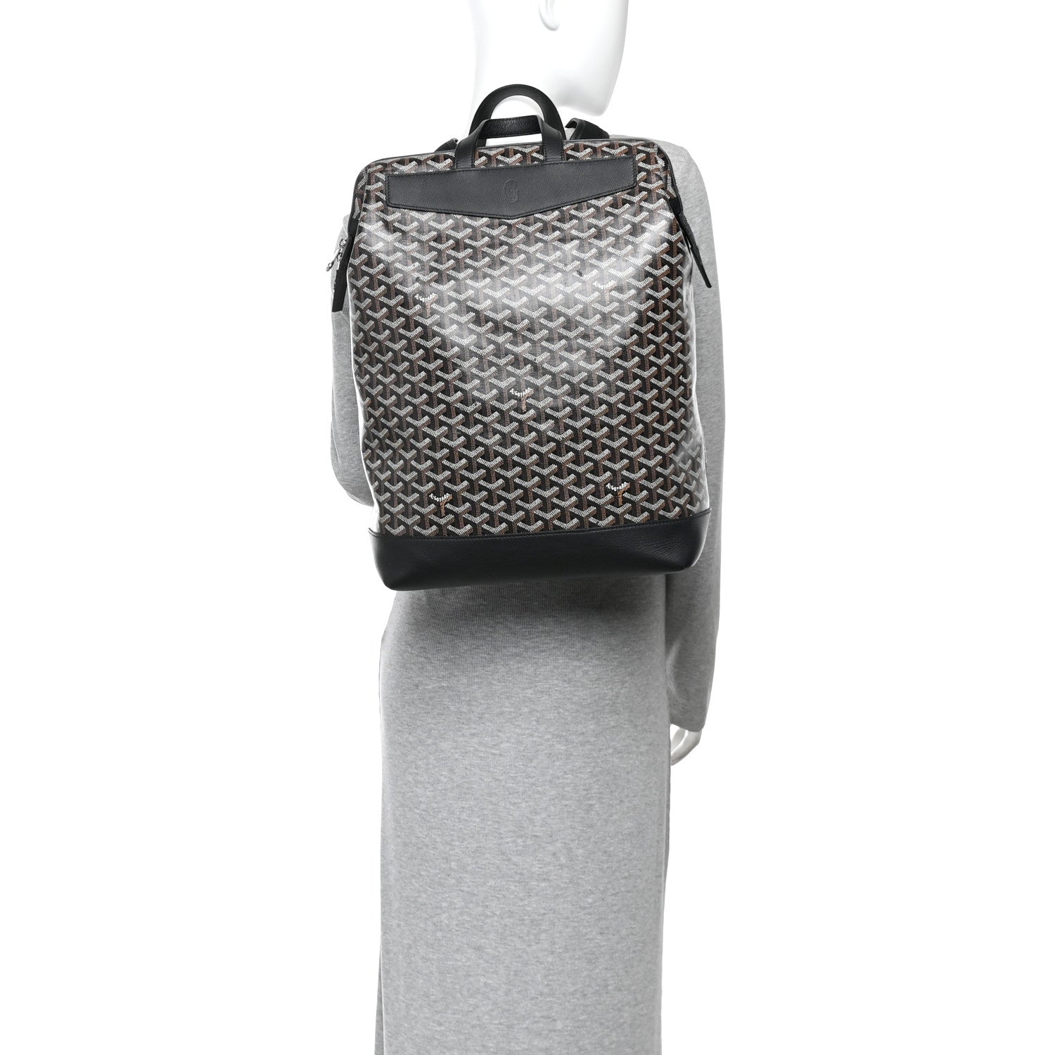 Goyard Goyardine Calfskin Cisalpin Backpack Black 2 of 9
