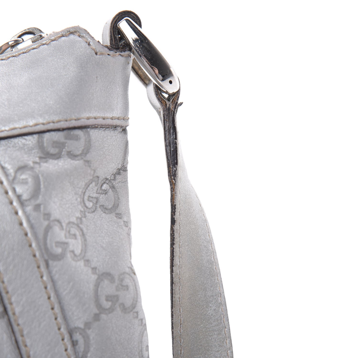 Gucci Guccissima Small D Ring Messenger Silver 19 of 19