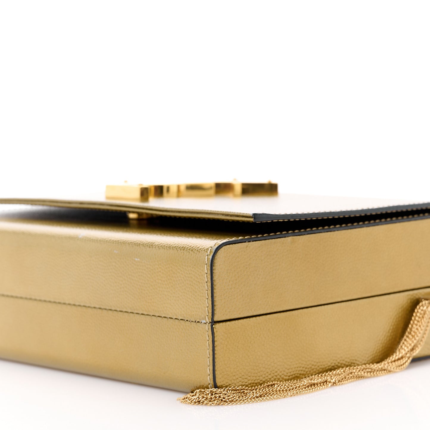 Grain De Poudre Monogram Small Kate Slide Chain Crossbody Box Bag Gold