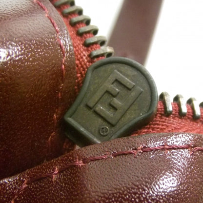Fendi Zucchino Pochette Burgundy 9 of 9