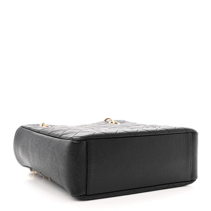 Chanel Caviar Quilted Petit Shopping Tote PST Black 4 of 11