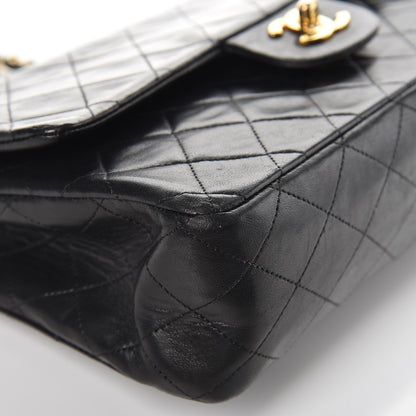 Chanel Lambskin Quilted Medium Double Flap Black 9 of 12