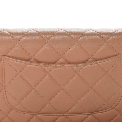 Chanel Lambskin Quilted Wallet on Chain WOC Dark Beige 11 of 17