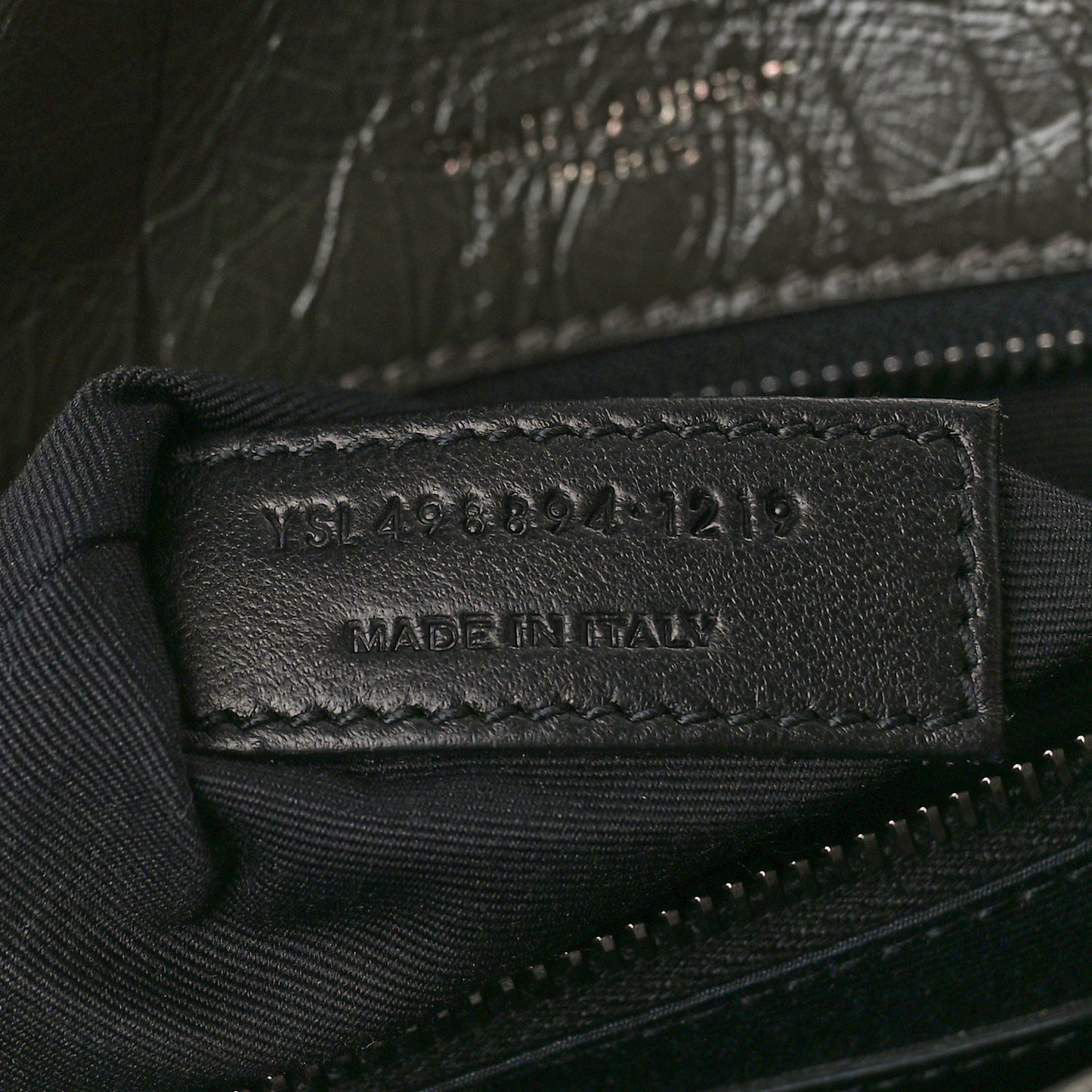 Crinkled Calfskin Matelasse Monogram Medium Niki Chain Satchel Fog
