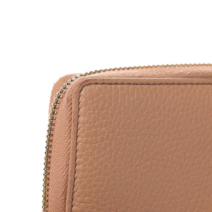 Gucci Pebbled Calfskin Soho Zip Around Wallet Camelia 7 of 15
