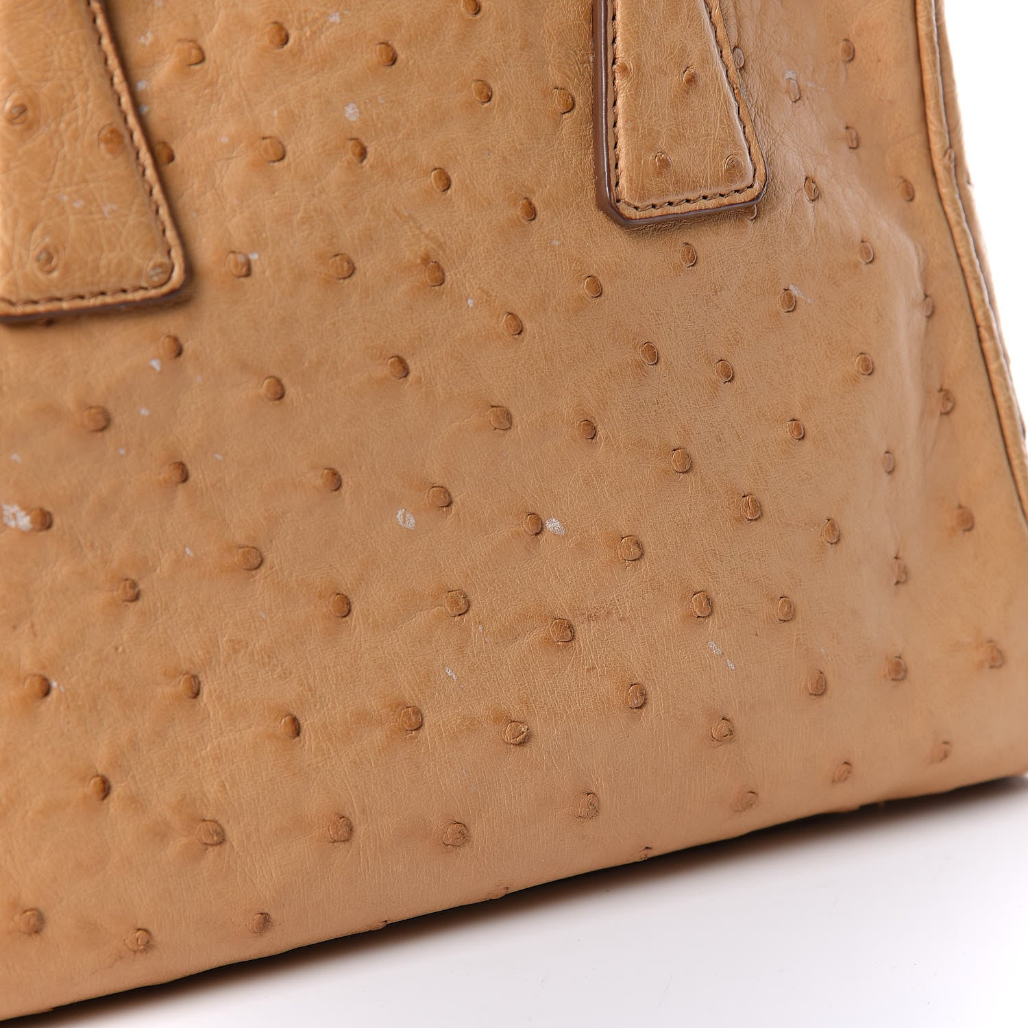 Prada Ostrich Pyramid Bag Soleil 15 of 18