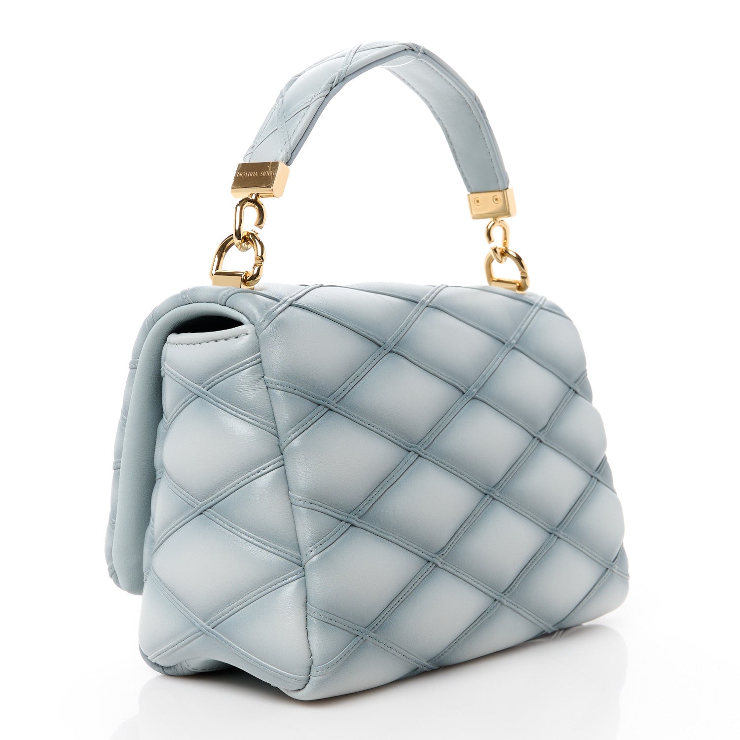 Louis Vuitton Lambskin Malletage GO-14 MM Ecume 4 of 11