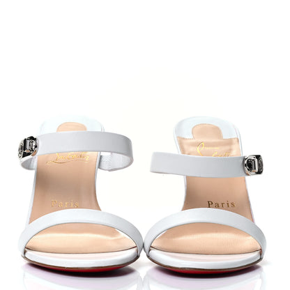 Christian Louboutin Kid Lock Me 85 Slide Sandals 37.5 White 3 of 7