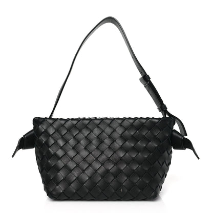 Bottega Veneta Nappa Intrecciato Tie Shoulder Bag Black Black 1 of 10