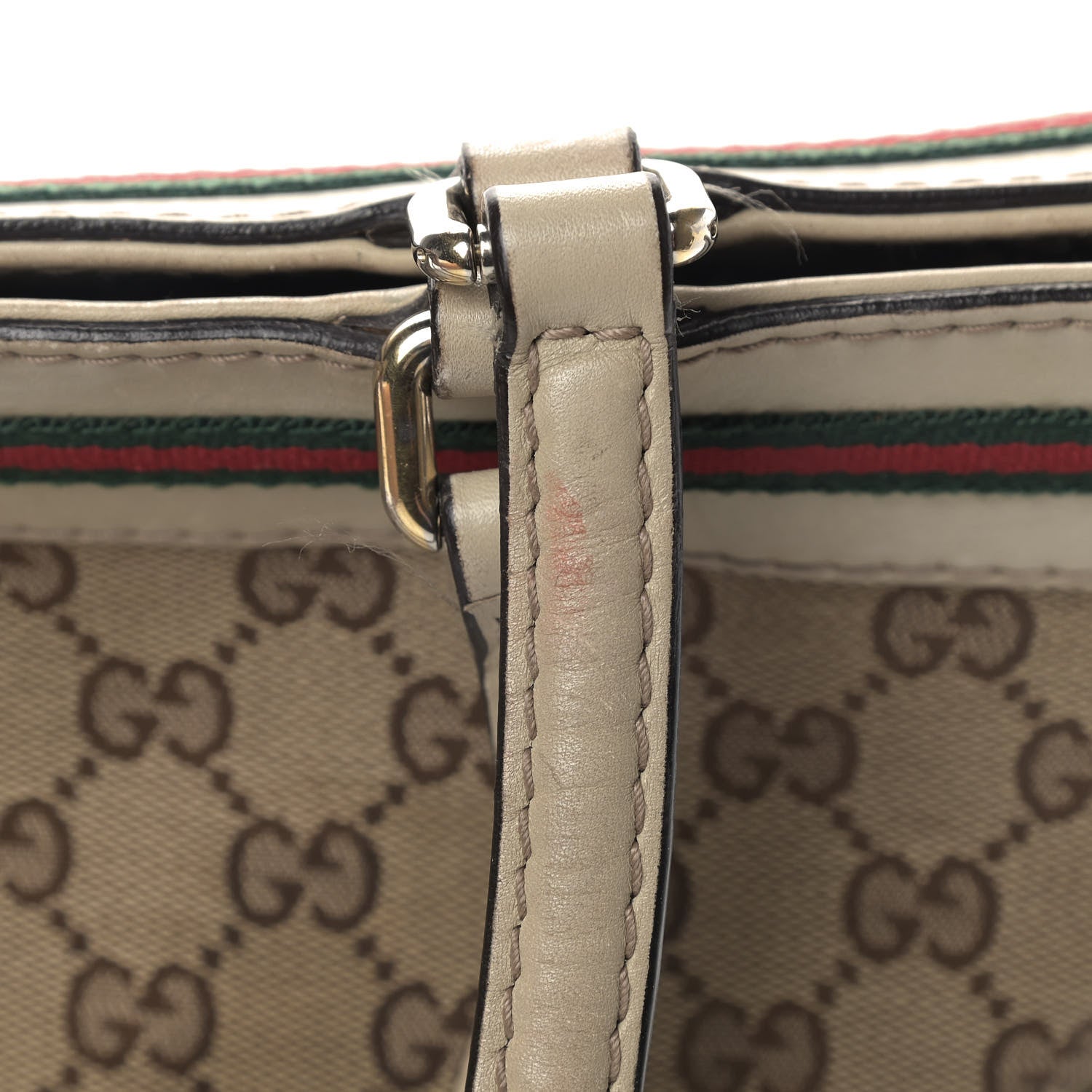 Gucci Monogram Medium Mayfair Tote Off White 17 of 18