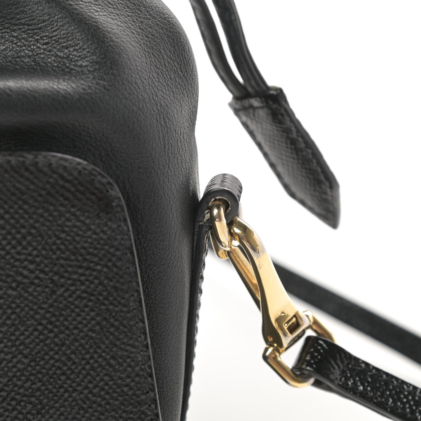 Patent Grained Calfskin Little Crush Black