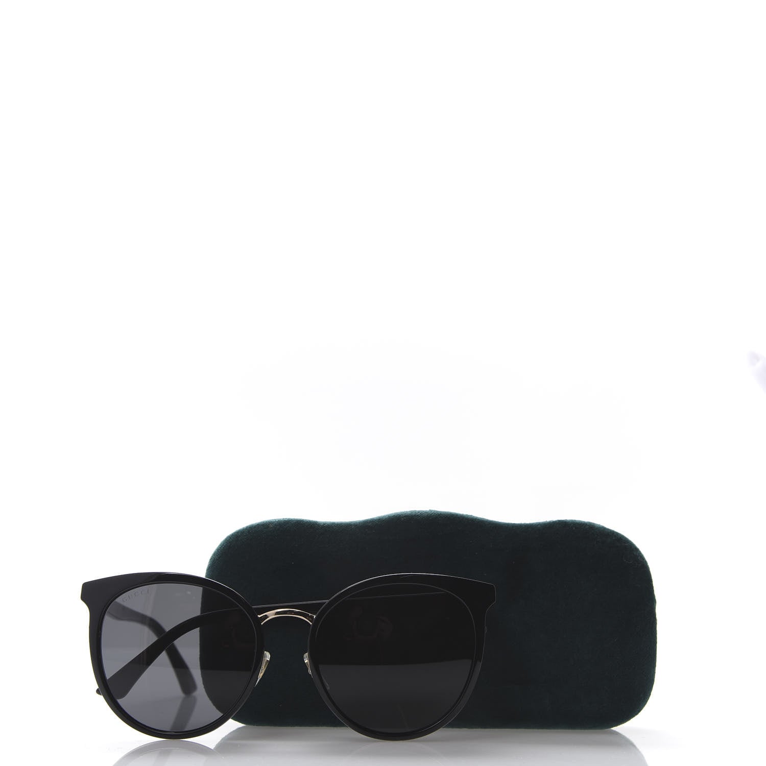 Gucci Acetate Round Eye Sunglasses GG0405SK Black 7 of 7