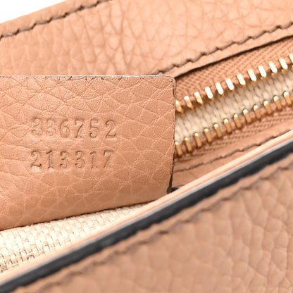 Gucci Pebbled Calfskin Medium Soho Flap Crossbody Camelia 7 of 11