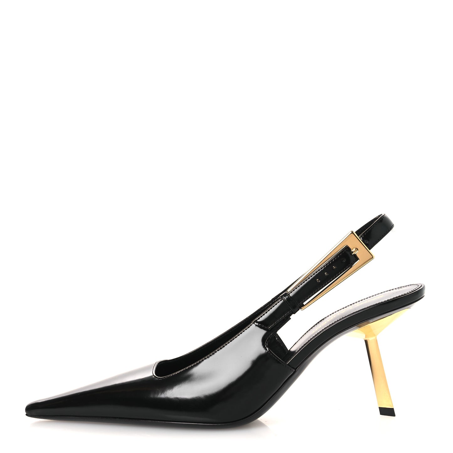 Vitello Marilyn Lee 75 Slingback Pumps 38.5 Black