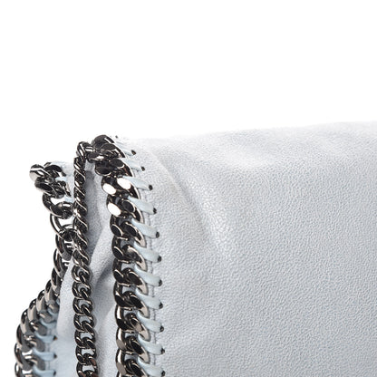 Stella McCartney Shaggy Deer Mini Falabella Fold Over Tote Light Blue 11 of 12