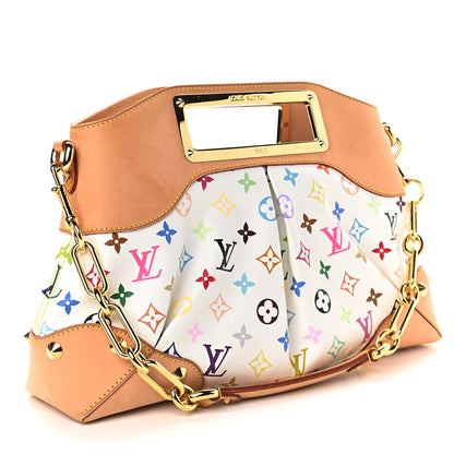 Louis Vuitton Monogram Multicolor Judy MM White 3 of 9
