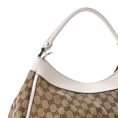 Gucci Monogram Large D Gold Hobo Off White 11 of 12