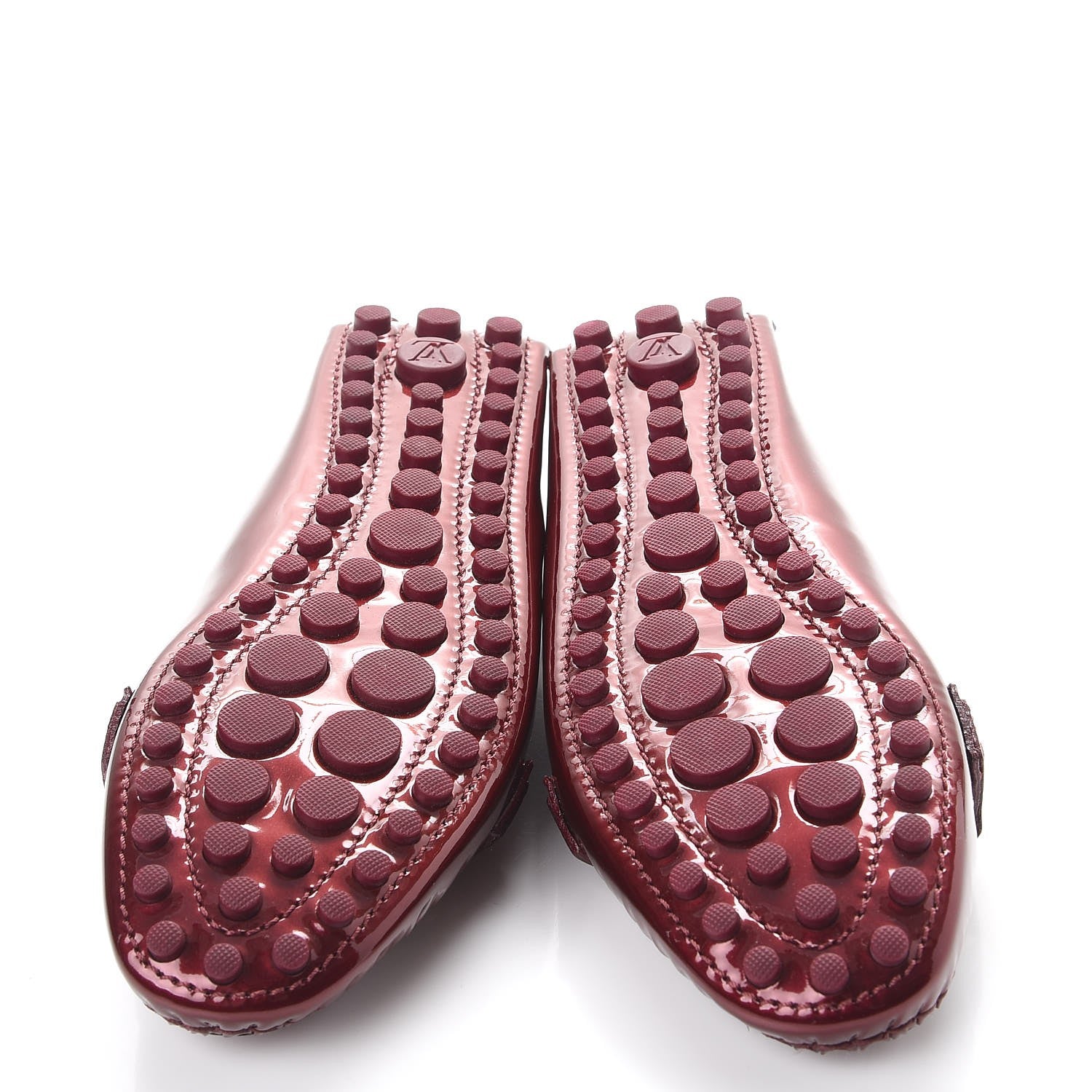 Louis Vuitton Patent Calfskin Oxford Loafers 37 Rouge Fauviste 5 of 8