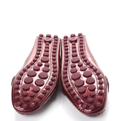 Louis Vuitton Patent Calfskin Oxford Loafers 37 Rouge Fauviste 5 of 8