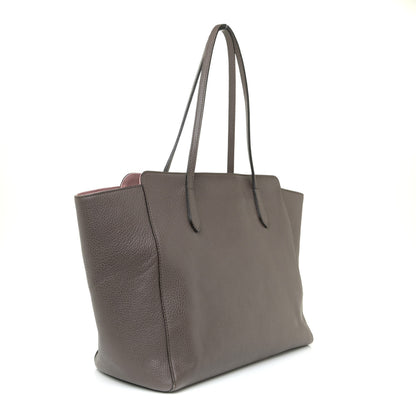 Gucci Dollar Calfskin Medium Swing Tote Grey Field Soft Pink 4 of 29