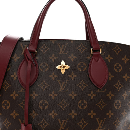 Louis Vuitton Monogram Flower Zipped Tote MM Bordeaux 7 of 10
