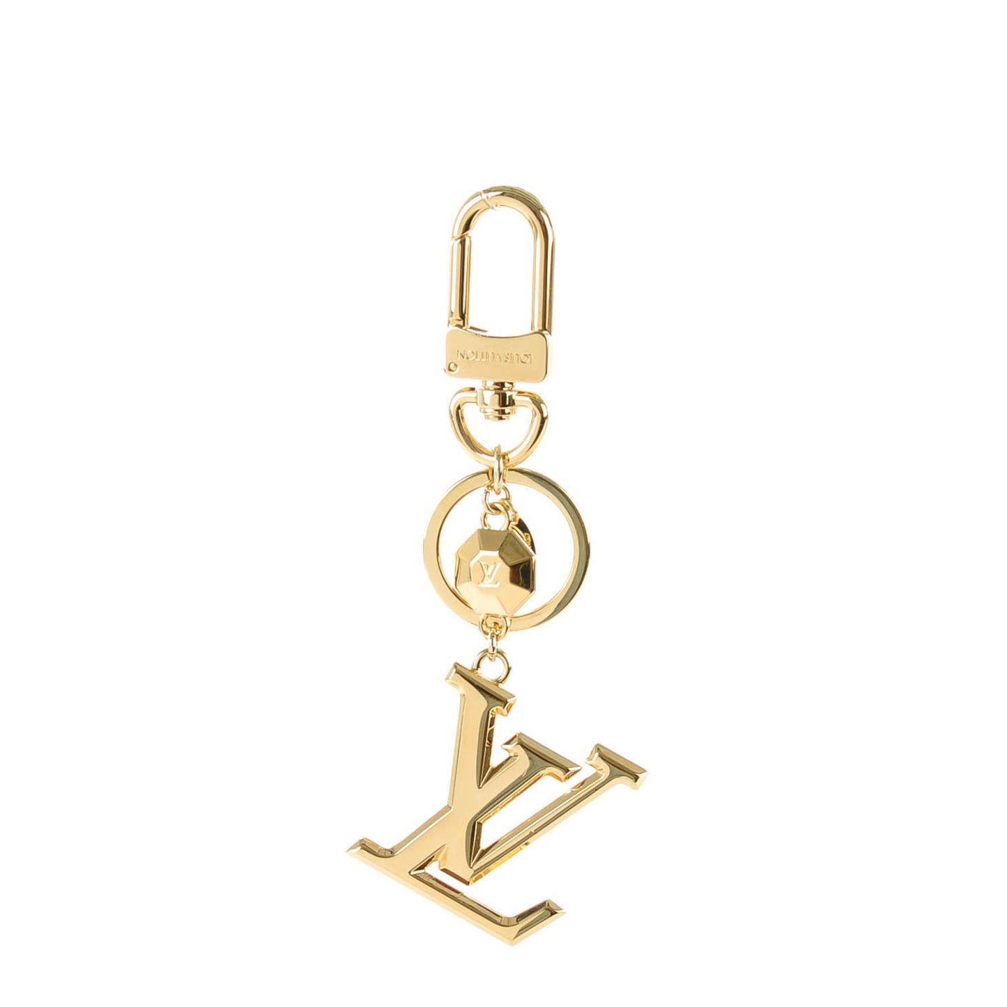 LV Facettes Key Holder Gold