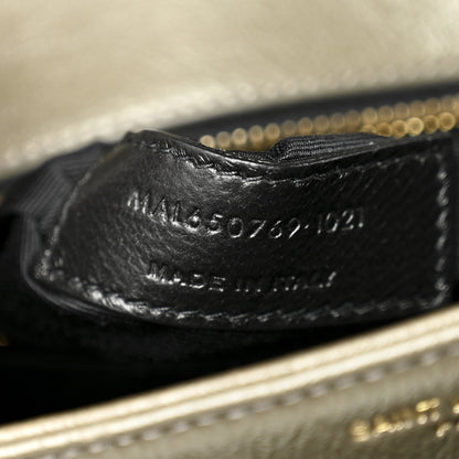 Saint Laurent Lambskin Quilted Mini Becky Chain Bag Grey Kaki 7 of 10