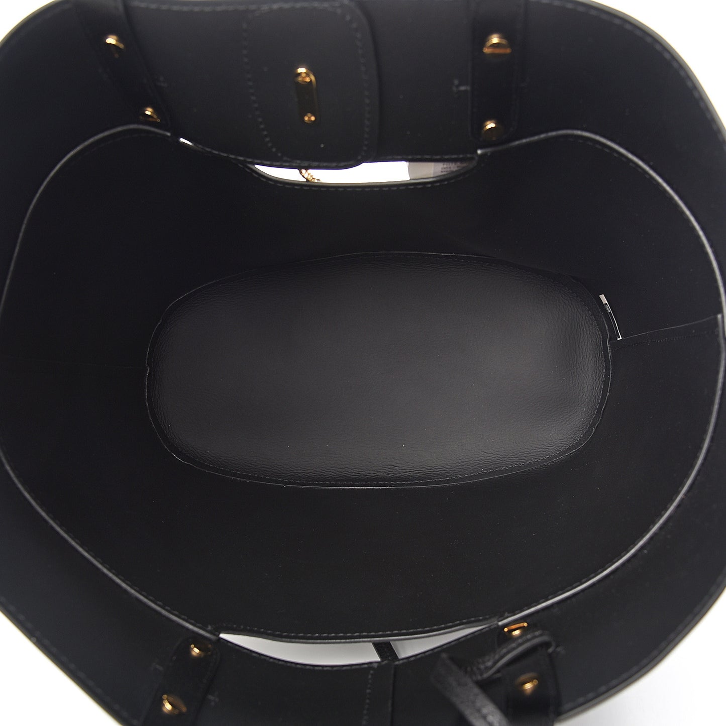 Smooth Grained Calfskin Medium Aby Tote Black
