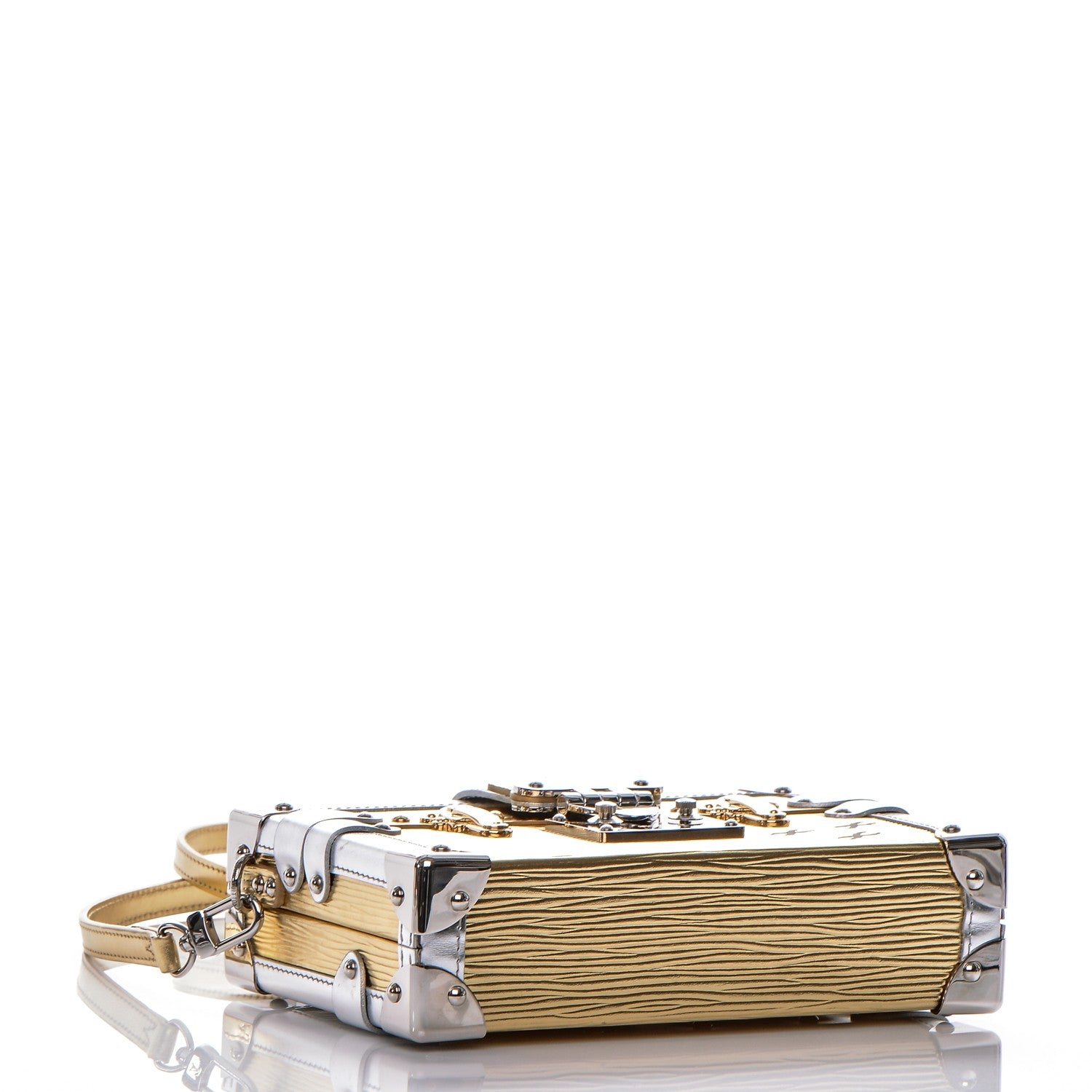 Louis Vuitton Metallic Epi Petite Malle Gold 4 of 6