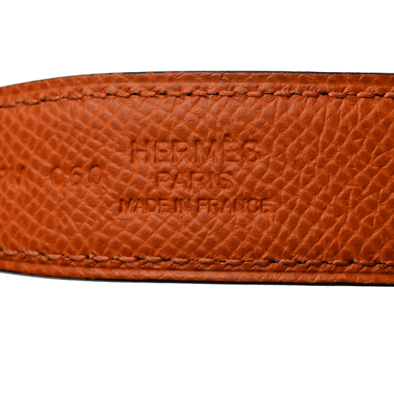 Hermes Epsom Swift 24mm Mini Constance H Belt 95 38 Orange Black 4 of 7