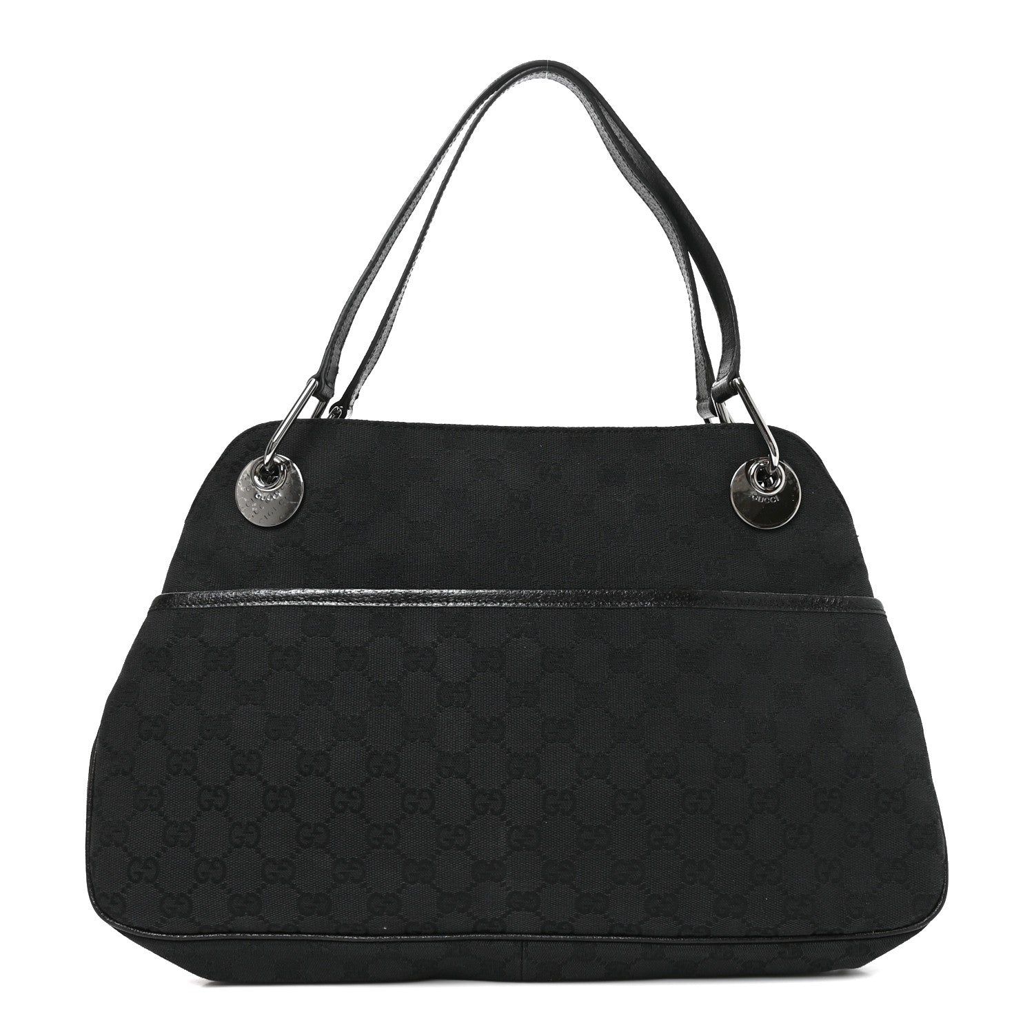 Gucci Monogram Medium Eclipse Shoulder Bag Black 1 of 9