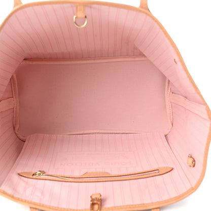 Louis Vuitton Damier Azur Neo Neverfull MM Rose Ballerine 6 of 16