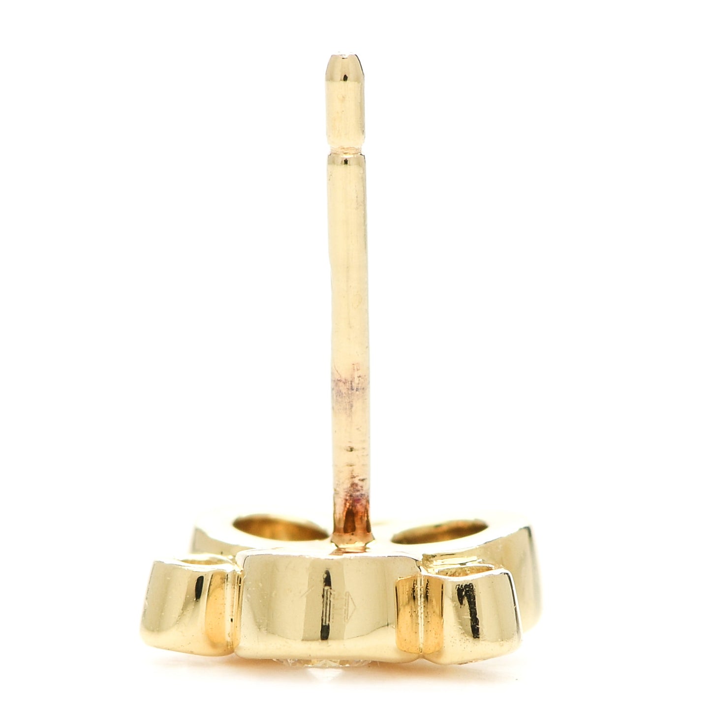 18K Yellow Gold Diamond Small Classic Trio Earrings