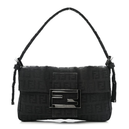 Fendi Zucchino Mini Baguette Black 1 of 14