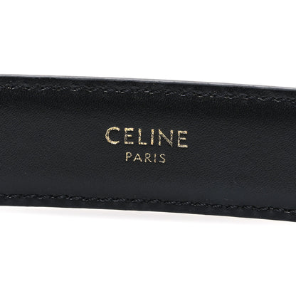 Celine Box Calfskin Medium 25mm Triomphe Belt 70 Black 5 of 6