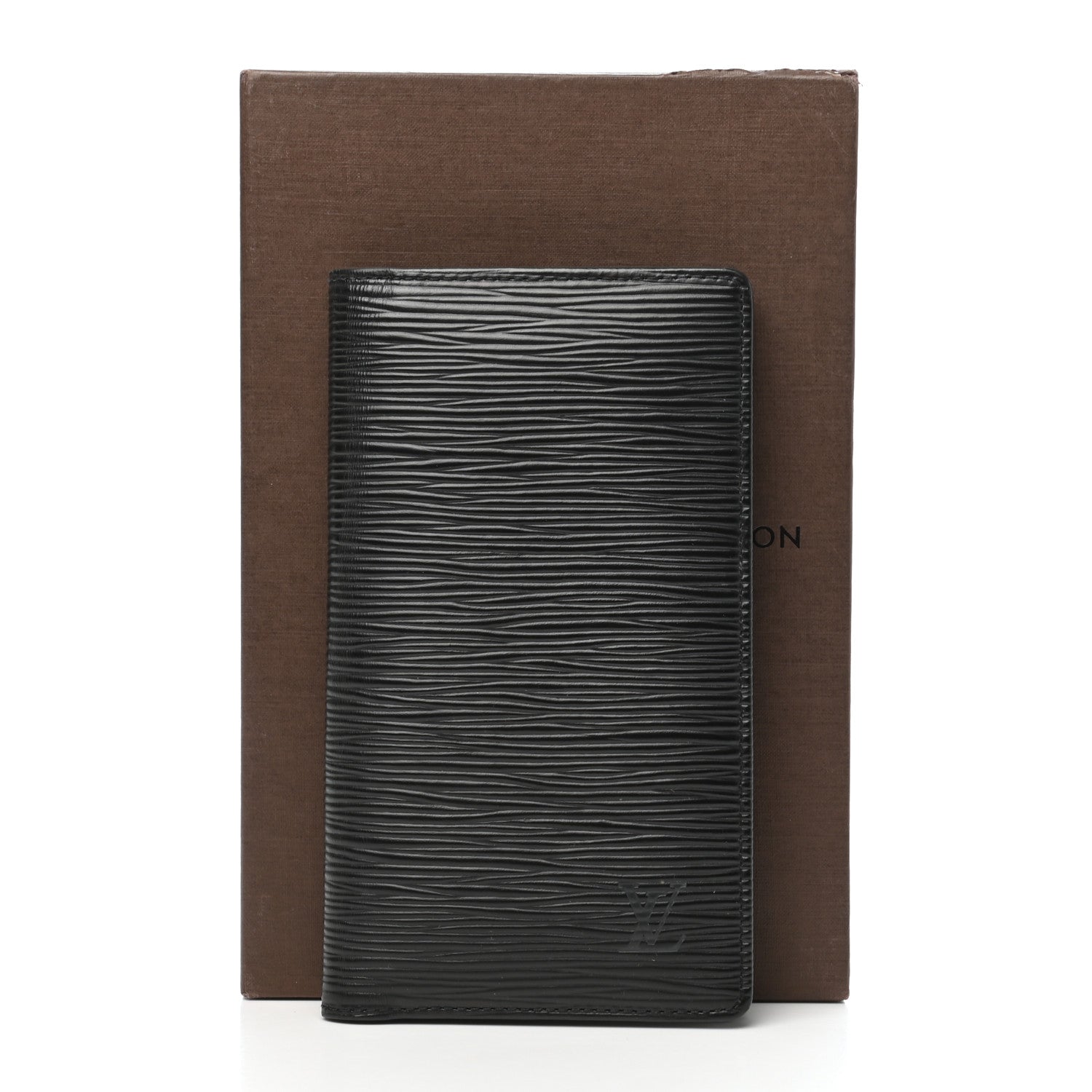 Louis Vuitton Epi Checkbook Organizer Wallet Black 7 of 7
