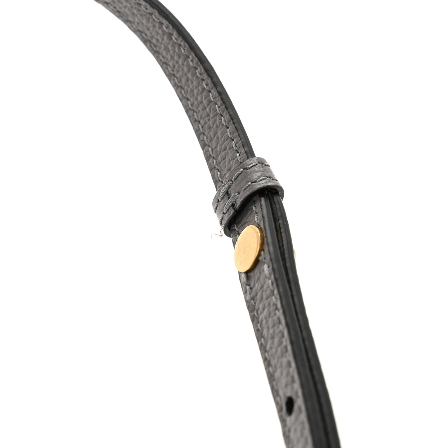 Grained Calfskin Neo Classic Gold Hardware Mini City Dark Grey