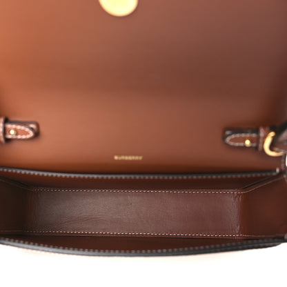 Burberry Calfskin Vintage Check Penny Bag Archive Beige Tan 5 of 8
