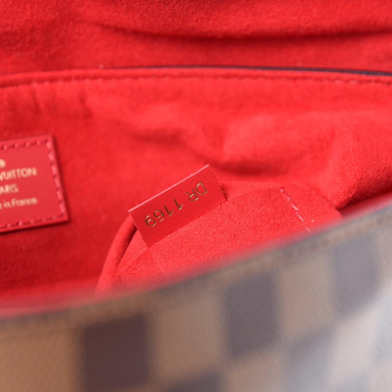 Louis Vuitton Damier Ebene Beaubourg MM Scarlet 9 of 10