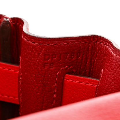 Hermes Evercolor Verso Kelly Retourne 28 Rouge De Coeur Rouge Grenat 7 of 16