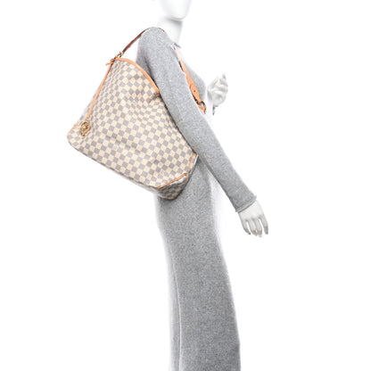 Louis Vuitton Damier Azur Delightful MM Pink 2 of 10