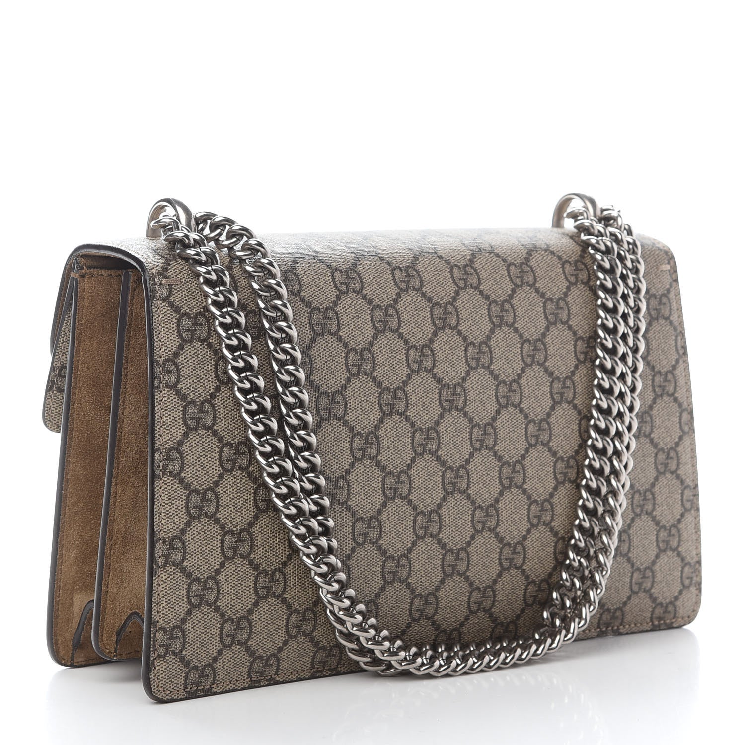 Gucci GG Supreme Monogram Small Dionysus Shoulder Bag Taupe 3 of 12