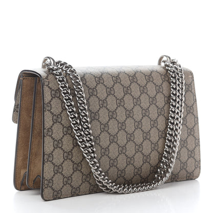 Gucci GG Supreme Monogram Small Dionysus Shoulder Bag Taupe 3 of 12