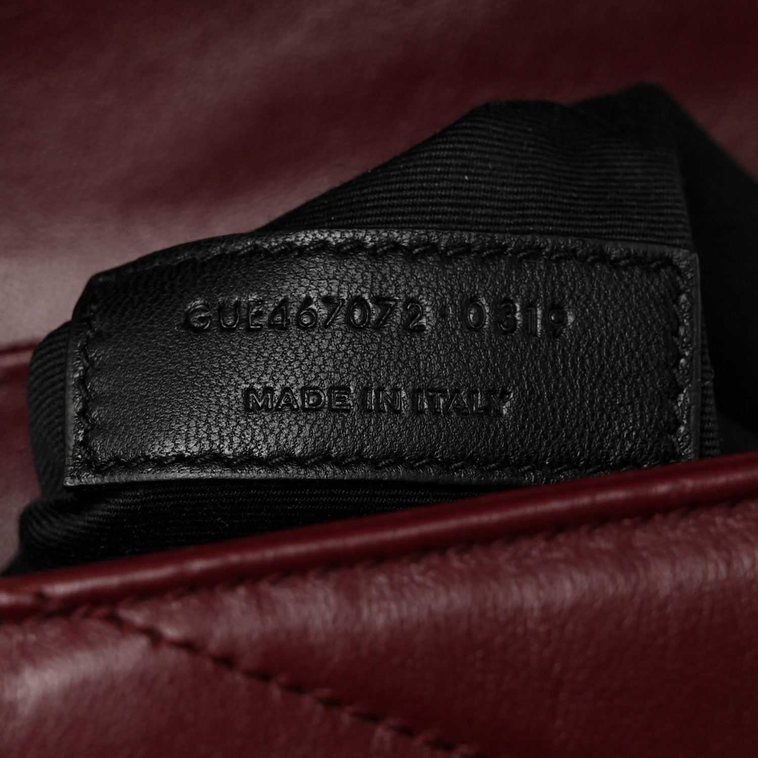 Saint Laurent Calfskin Y Quilted Monogram Toy Loulou Monogram Crossbody Bag Rouge Legion 8 of 13