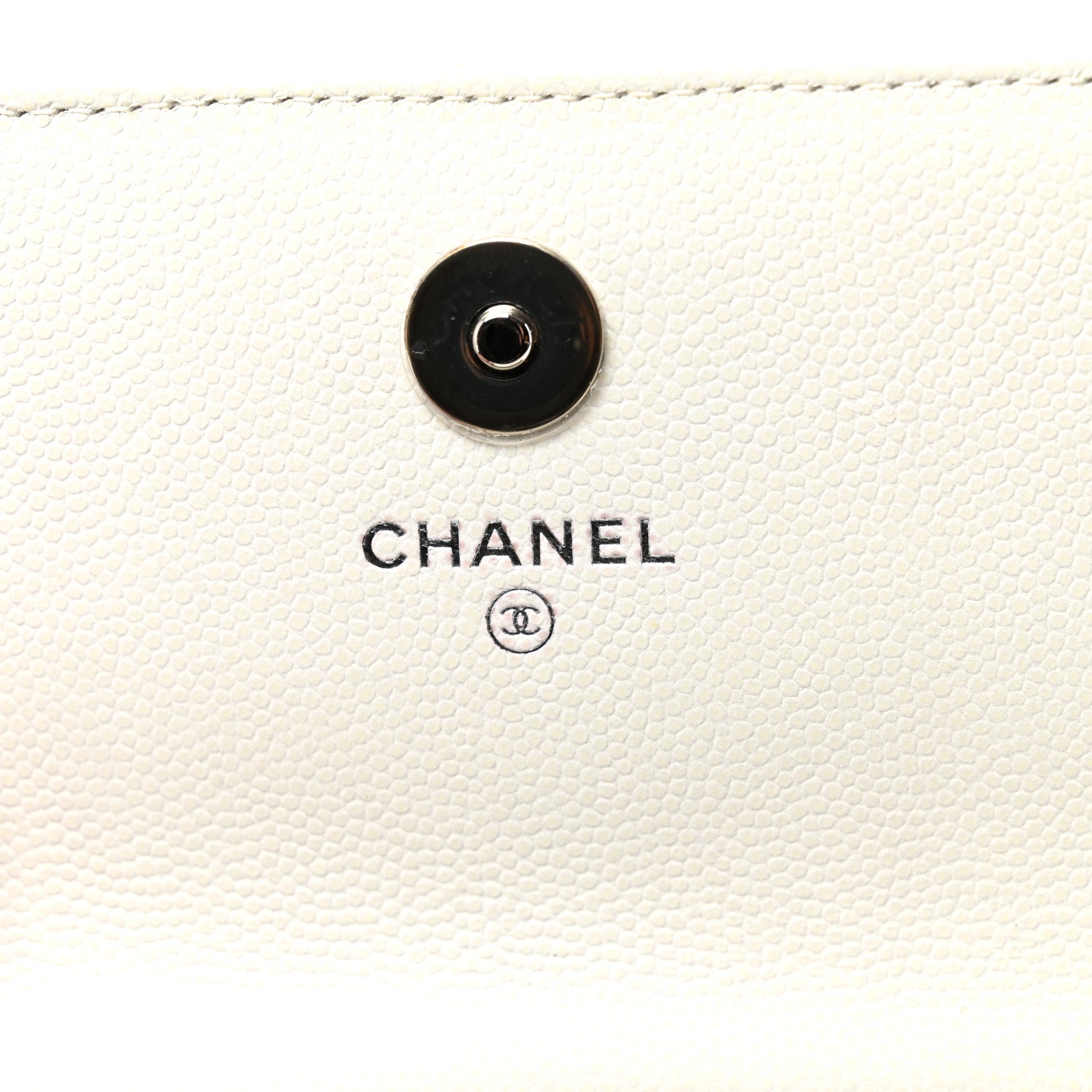 Chanel Caviar Quilted My Everything Belt Flap Card Holder White 6 of 10