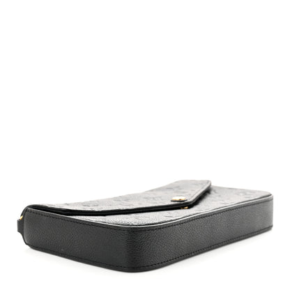 Louis Vuitton Empreinte Pochette Felicie Chain Wallet Black 5 of 14