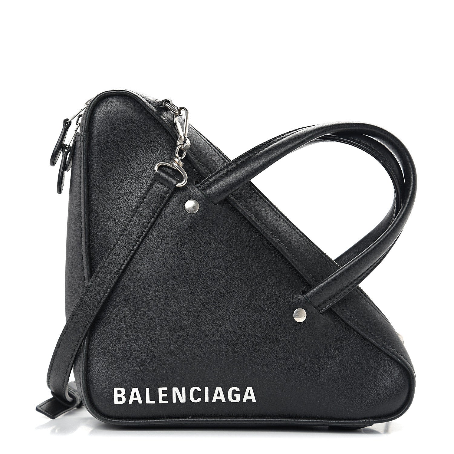 Balenciaga Calfskin XS Triangle Duffle Black 1 of 12