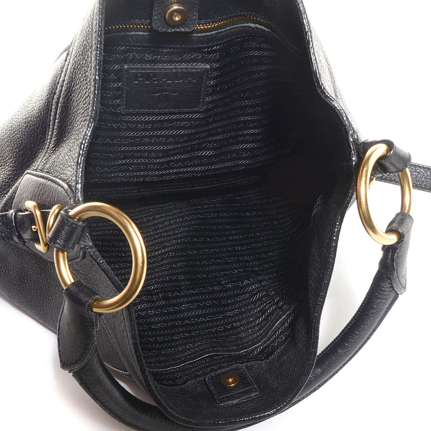 Vitello Daino Hobo Nero Black